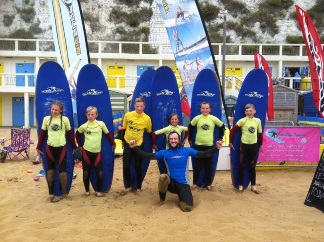 Surfing is a great activity for kids